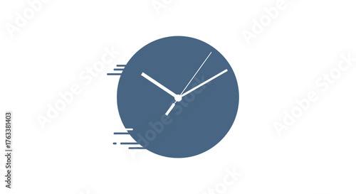 Clock Face with Motion Blur Effect.