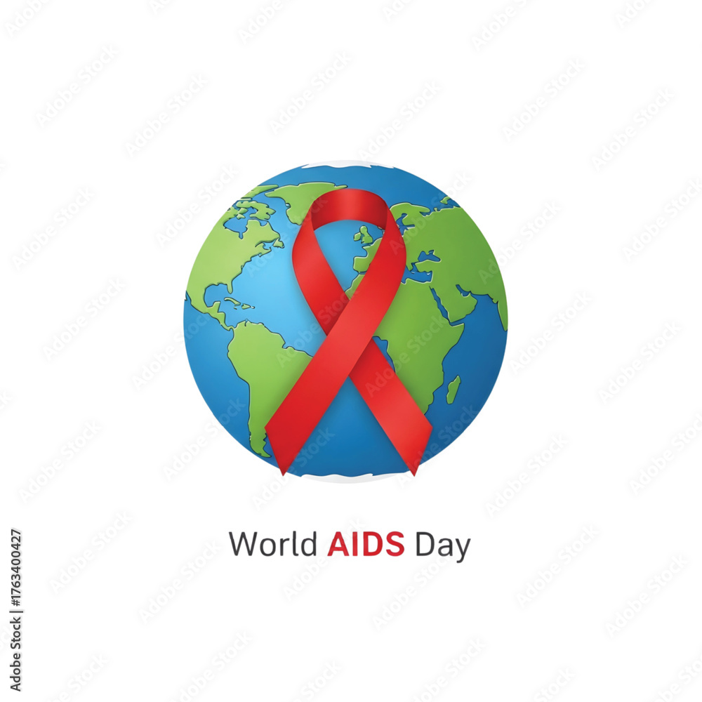 Obraz premium World AIDS Day Emblem