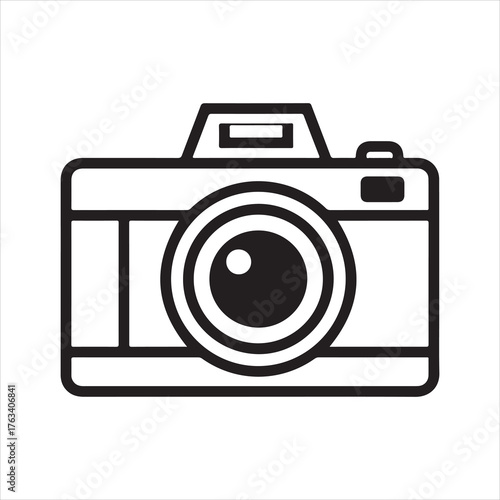 Camera icon set. Photo Camera Vector Image.
