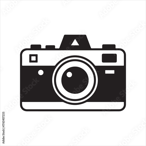 Camera icon set. Photo Camera Vector Image.