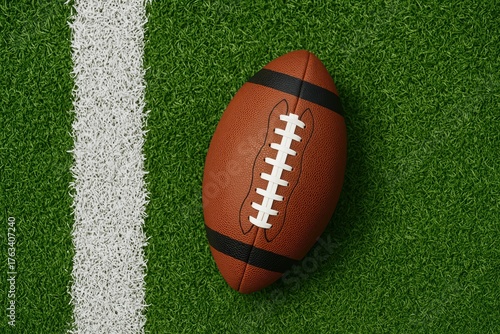 Football action on grass field close-up perspective sports event dynamic environment