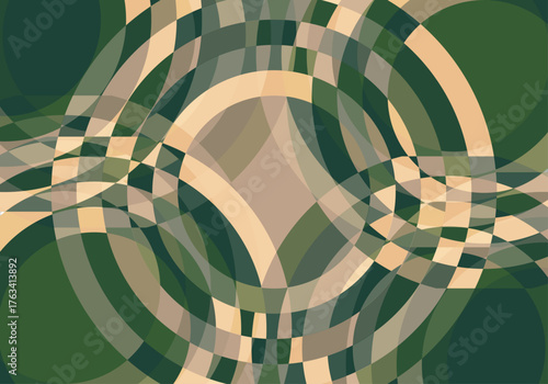 Fondo abstracto verde y amarillo