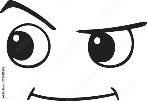 Design of face looking draw