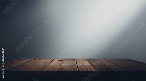 Wooden  table with  beautiful sun light and shadow on beige wall for luxury beauty, organic, health, cosmetic, jewelry fashion product display background