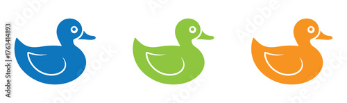 Rubber Duck Icon: A simple yet charming icon of a classic rubber duck, perfect for adding a touch of playful fun to any design.