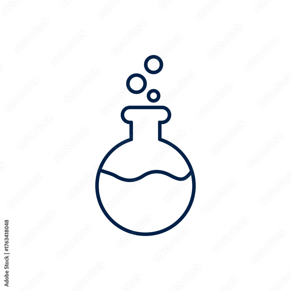 Obraz premium Flask bottle vector illustration icon design trendy 