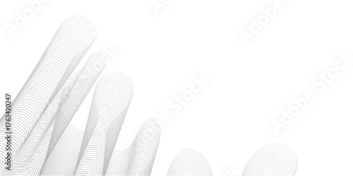 Closeup macro of soft cotton buds on a clean white background for hygiene