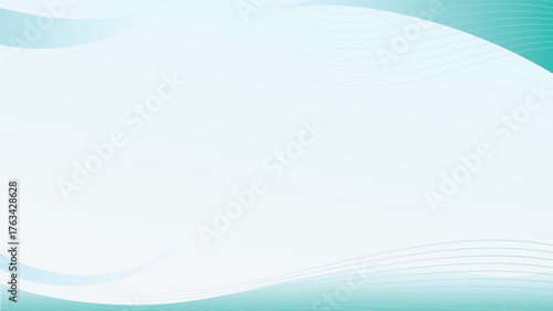 Blue wave and cloud abstract background vector illustration. Modern soft design with smooth curves, perfect for presentations, posters, flyers, web, digital projects