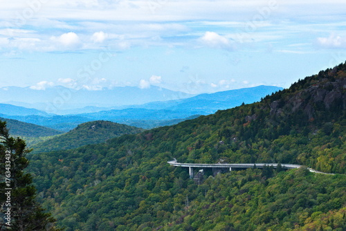 Photos The Rough Ridge Trail in the Pisgah National Forest offers a spectacular view of the Linn Cove Viaduct, an award winning engineering design