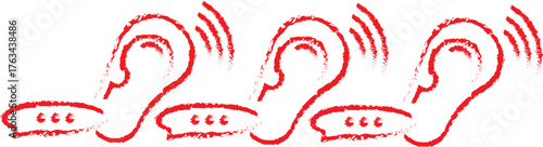 Communication Icons Set. Outline vector icons of communication skills: speech bubble, microphone, body .active listening icon
