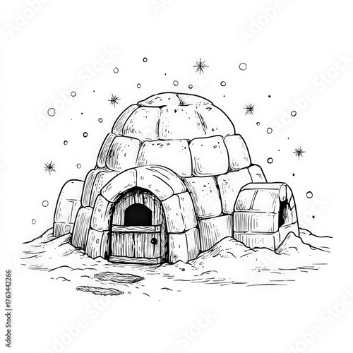 People Building an Igloo, c...