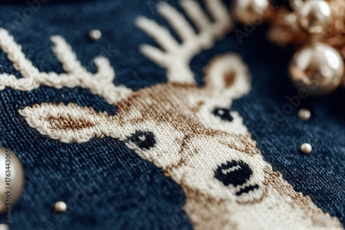 Festive knitted sweater pat...