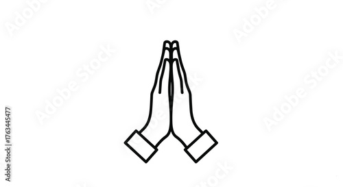 Hands in Prayer: A Symbol of Faith and Devotion.
