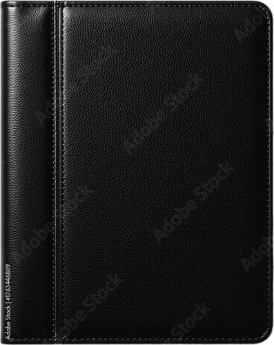 Wallpaper Mural Black leather notebook cover, transparent Torontodigital.ca