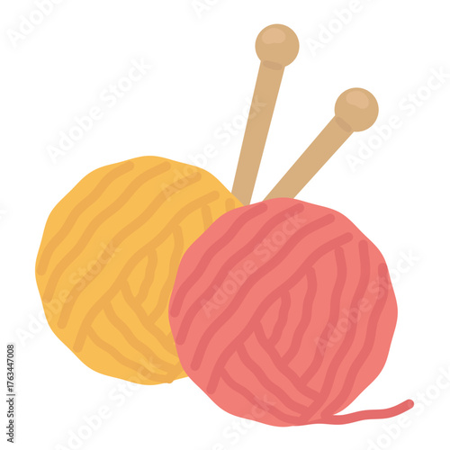 毛糸玉　イラスト