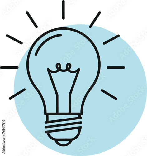Finding inspiration lightbulb moment realizing a new creative solution with a innovative design idea