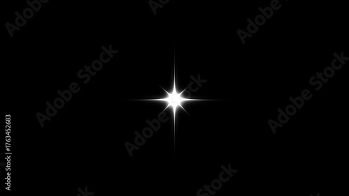 Twinkle light stars sparkling, Star twinkling for festive holiday event, sparkling stars animation, white cartoon, 4k star sparkle vector doodles, glowing light effect, black background 4k video