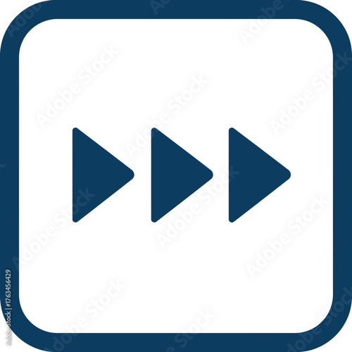 Free Download Fast Forward Icon PNG | Media Control Vector | Play Button Symbol Illustration - GFXLoad