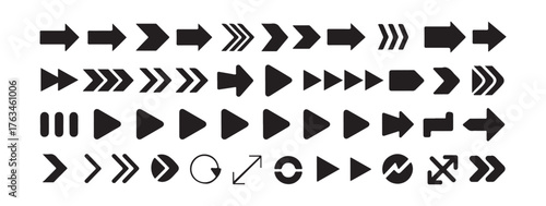 Arrow vector collection. Arrow. Cursor. Modern simple arrows. Vector illustration Eps 10