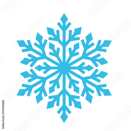 雪の結晶　アイコン　マーク　冬の装飾素材