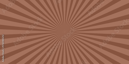 Warm Brown Sunburst Pattern with Radial Lines and Subtle Texture for Vintage Graphics and Earthy Themed Designs