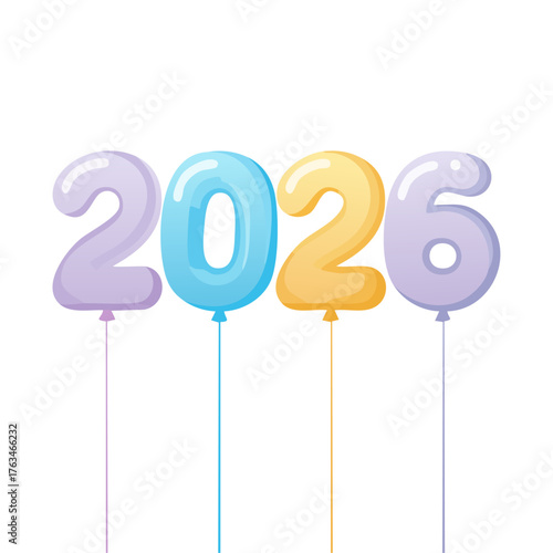 Festive 2026 Holiday Balloon Design for New Year Event