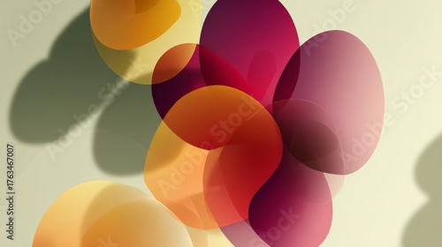 Abstract background with geometric gradient of color patches