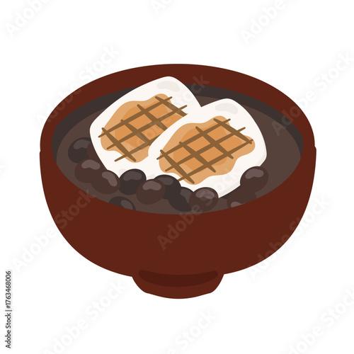 おしるこ　ぜんざい　イラスト