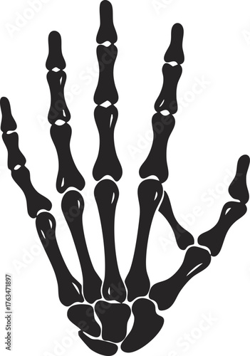Skelton hand gesture Waving hello