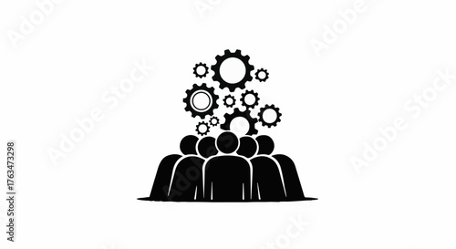 Diverse team collaboration and teamwork concept