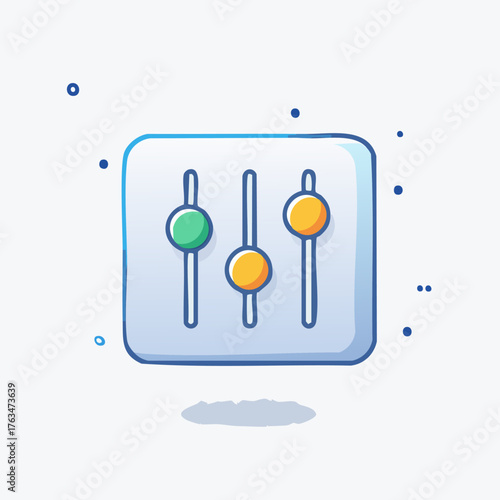 Audio Mixer Controls Icon.