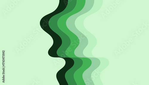 Modern Abstract Background with Vibrant Curvy Lines