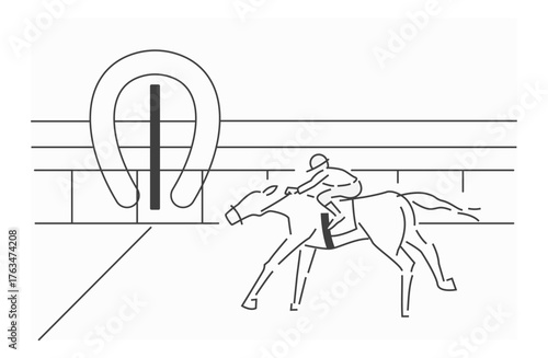 競走馬_ゴールの瞬間