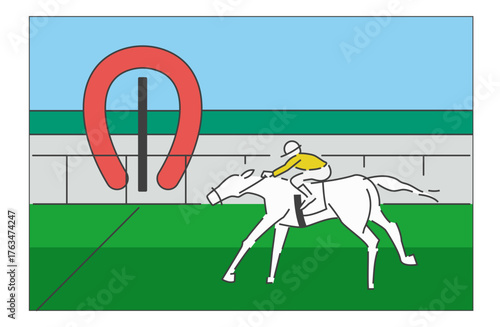 競走馬_ゴールの瞬間