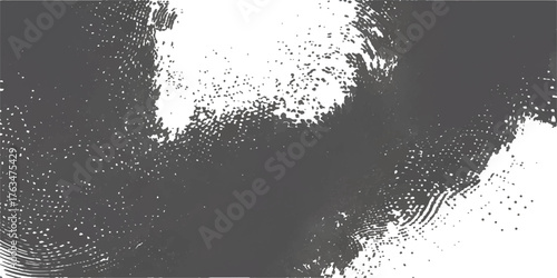 An abstract grunge background featuring a black and white texture with ink splatter and a dirty border frame for a **vintage