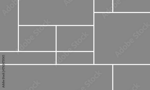 Bento-style layout grid templates featuring abstract modern shapes, web comic panels, and a variety of creative tile arrangements in different sizes  perfect for modern vector design sets.