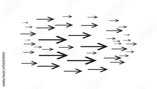 Hand drawn vector arrows doodle set on white background. design element vector illustration.