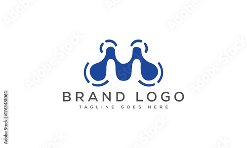 letter M logo design vector template design for brand.