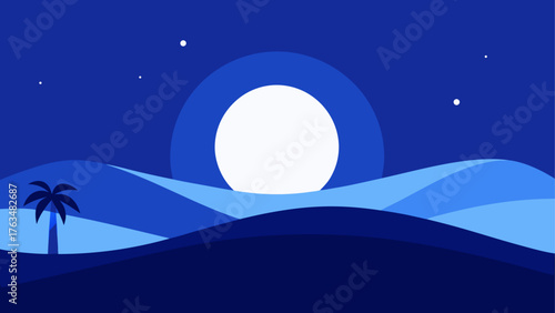 Silhouette tree against a red sun with reflection