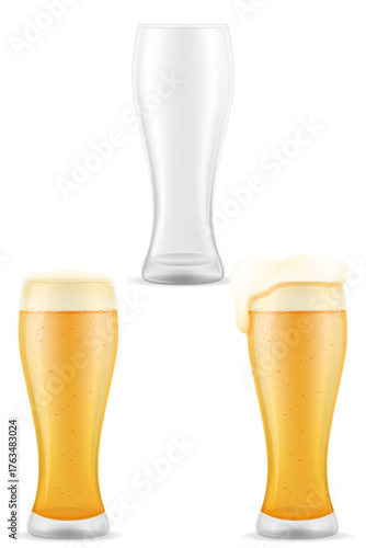 beer in mug transparent stock vector illustration beverage icons