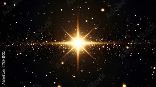 Golden starburst graphic design
