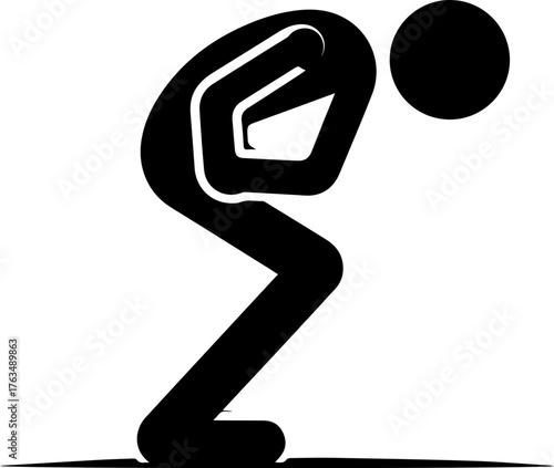 Illustration of Common Illness Symptoms – Icons Showing People Experiencing Various Health Conditions Such as Headache, Fever, Cough, Chest Pain, Stomach Ache, Nausea, Joint Pain, and Chills