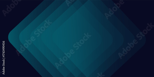 Blue abstract gradient shapes background. Vector illustration