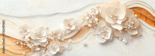 Elegant floral arrangement featuring gold and ivory blooms in a sophisticated design