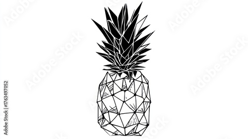 Geometric pineapple illustration