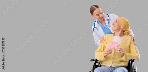 Doctor and mature woman aft...
