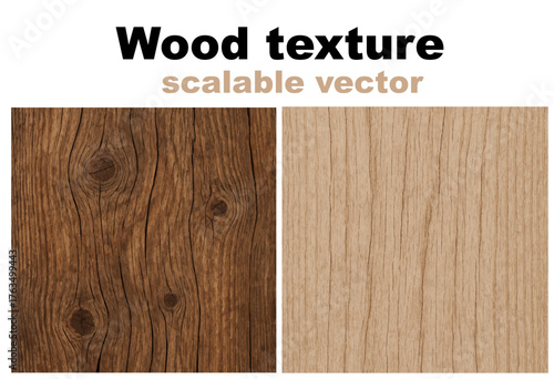 Vector wood texture set with realistic light and dark grain patterns. Scalable natural background ideal for flooring design, furniture mockups, packaging, and digital illustration projects.