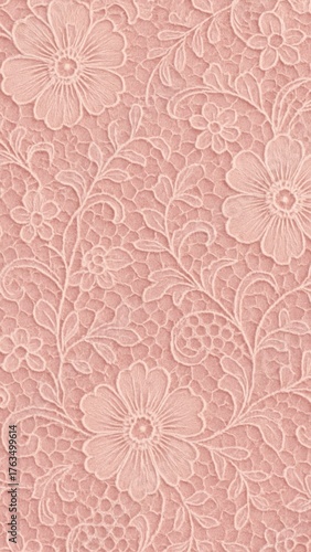Elegant floral embossed texture