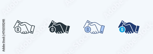 Sponsorship Multiple Style Icon Collection