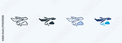 Airplane Multiple Style Icon Collection